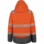 Jakke vattert kl. 3 oransje