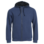 Classic Hoody Fullzip blåmelert