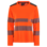 Langermet T-skjorte dame oransje kl. 2
