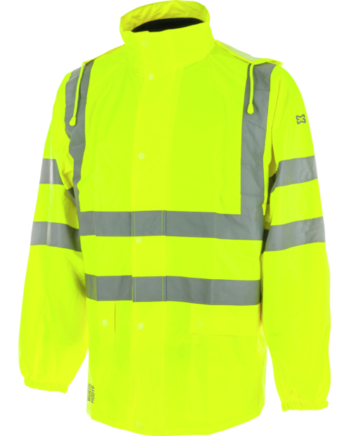 Hi-Vis Regnjakke kl. 3 gul