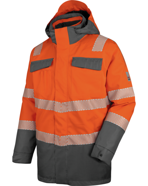 Parkas 3-i-1 kl. 3 oransje