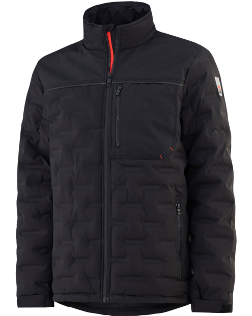 Vattert jakke Nordic sort