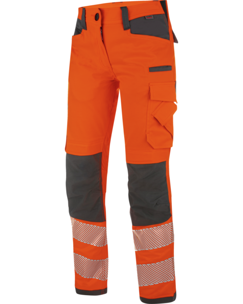 Arbeidsbukse dame kl. 2 oransje