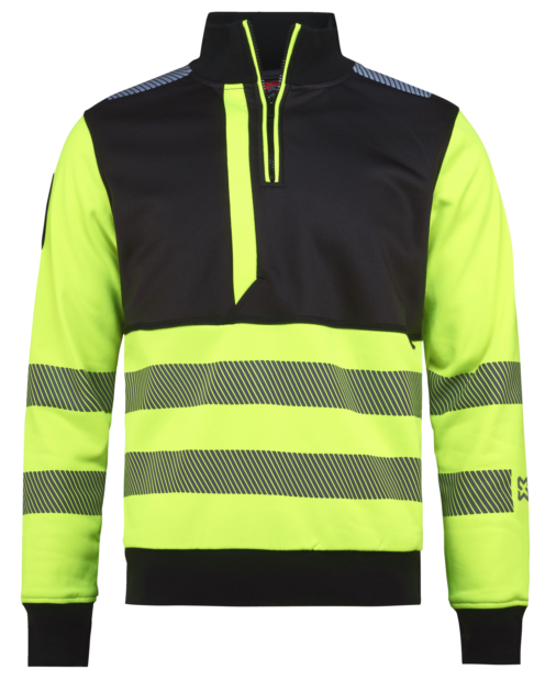 College zip Nordic Hi-Vis kl. 2
