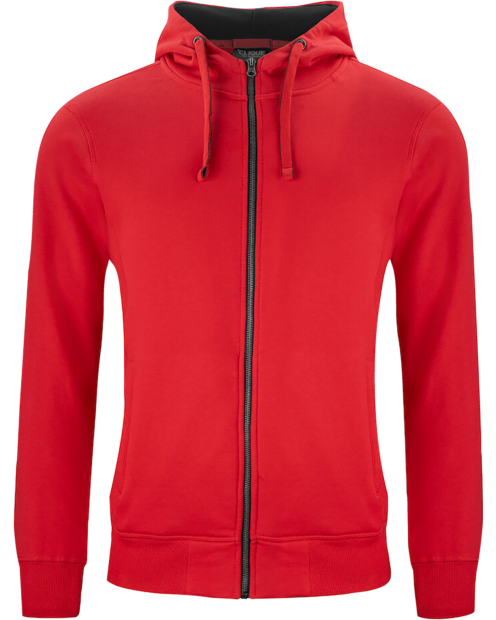 Classic Hoody Fullzip rød