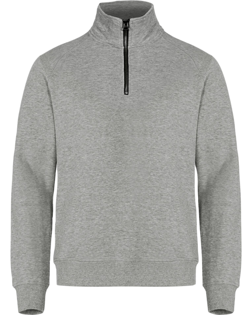 Classic Half Zip gråmelert