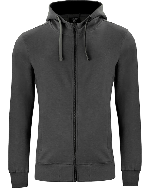 Classic Hoody Fullzip antrasitt melert