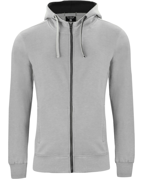 Classic Hoody Fullzip gråmelert