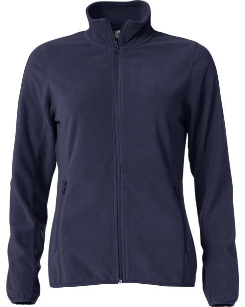 Basic Microfleece jakke dame marine
