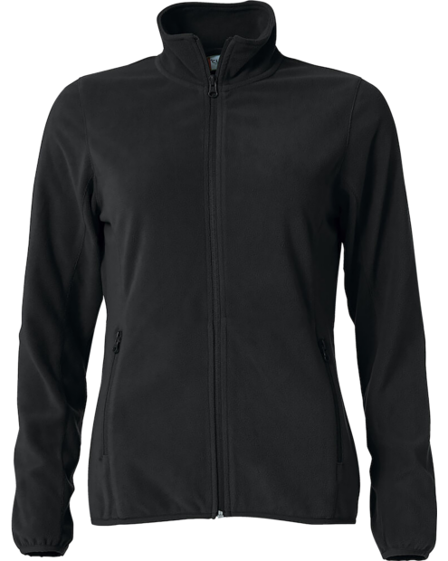 Basic Microfleece jakke dame sort